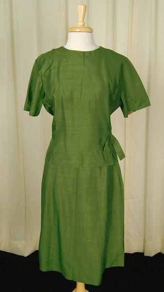 Vintage 1950s Green Skirt Suit Cats Like Us