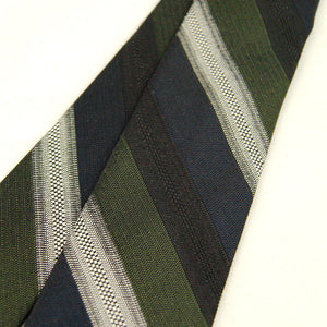 Vintage 1950s Navy & Green Striped Tie Cats Like Us