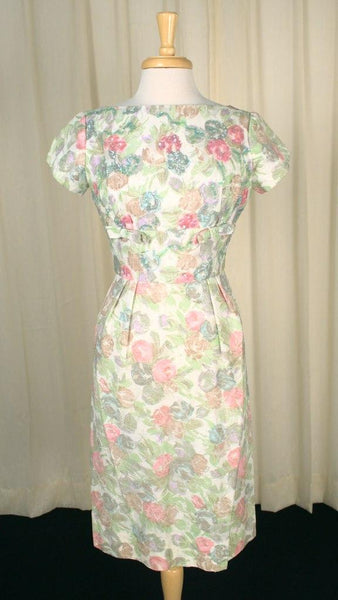 Vintage 1950s Pastel Sequin Women's Dress Cats Like Us