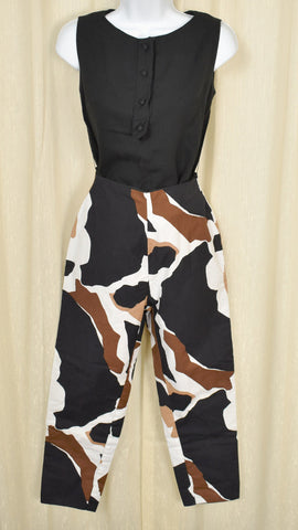 Vintage 1950s Reversible Cropped Pants Cats Like Us