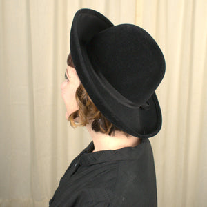 Vintage 1960s Black Sailor Hat Cats Like Us