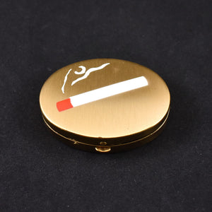 Vintage 1960s Pocket Ashtray Pillbox Cats Like Us