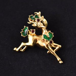 Vintage Avon Holiday Reindeer Pin Cats Like Us
