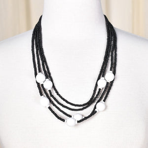 Vintage B & W Statement Necklace Cats Like Us