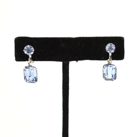 Vintage Baby Blue Dangle Earrings Cats Like Us