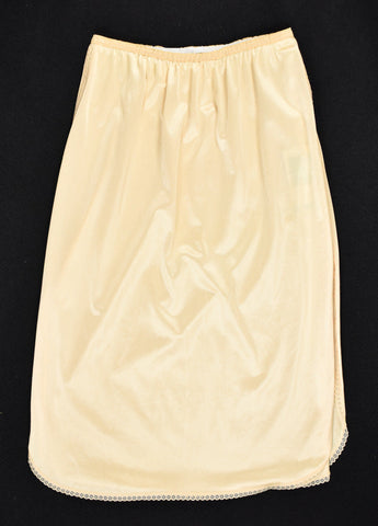 Vintage Beige High Slit Half Slip W22-30 Cats Like Us