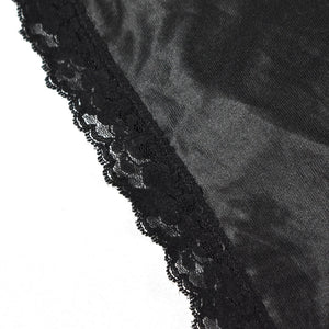 Vintage Black Cross Lace Full Slip Cats Like Us
