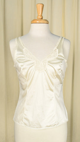 Vintage Cream Lace Camisole Tank Top Cats Like Us