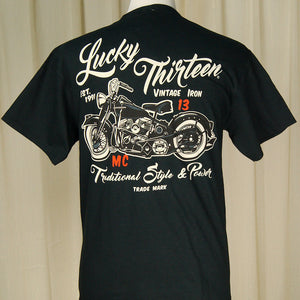 Vintage Iron Motorcycle T Shirt Cats Like Us