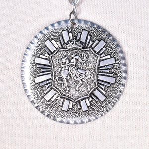 Vintage Knight Medallion Necklace Cats Like Us