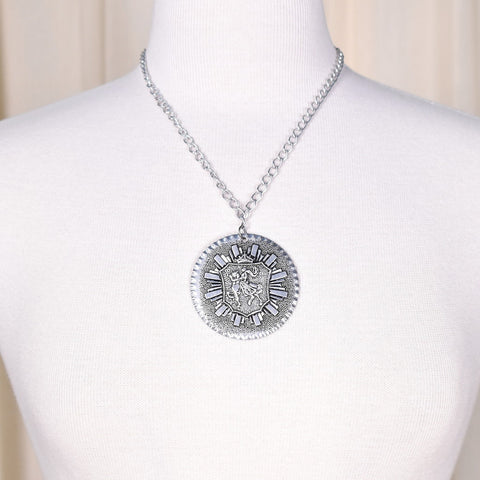 Vintage Knight Medallion Necklace Cats Like Us