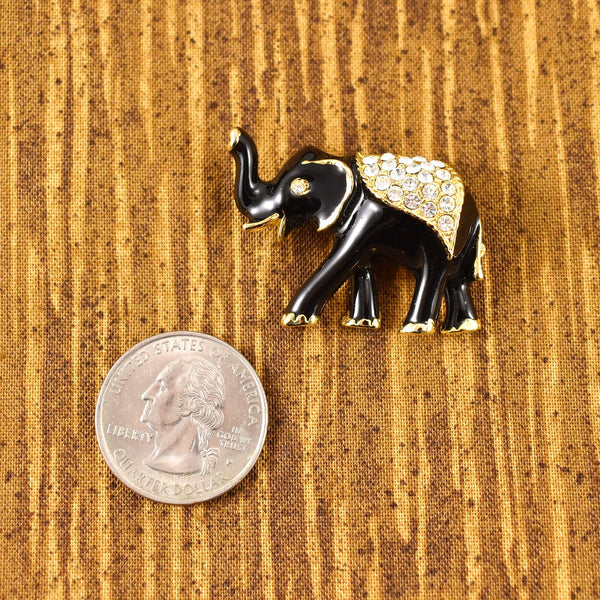 Vintage Little Rhinestone Elephant Pin Cats Like Us