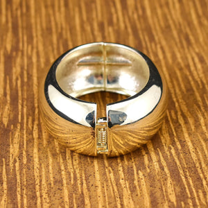 Vintage Mirror Hinge Bangle Bracelet Cats Like Us