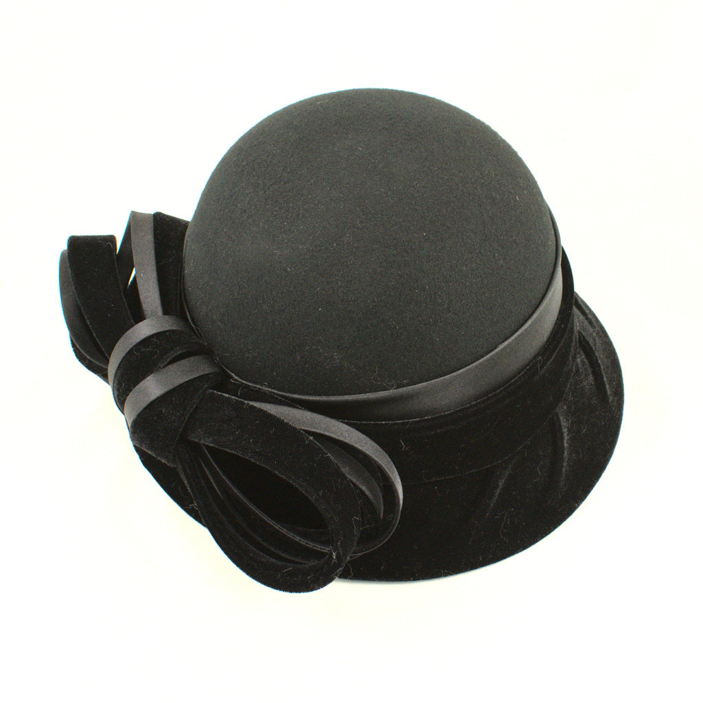 Vintage NWT 1920s style Black Hat Collection by August  display picture 2