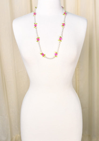 Vintage Pearl & Pink Bead Necklace Set Cats Like Us