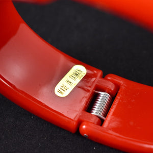 Vintage Red Hinge Bangle Bracelet Cats Like Us