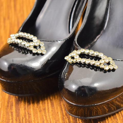 Vintage Rhinestone Shoe Clips Cats Like Us