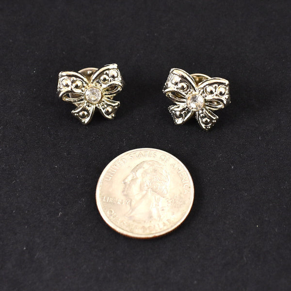 Vintage Tiny Silver Bow Scatter Pins Cats Like Us