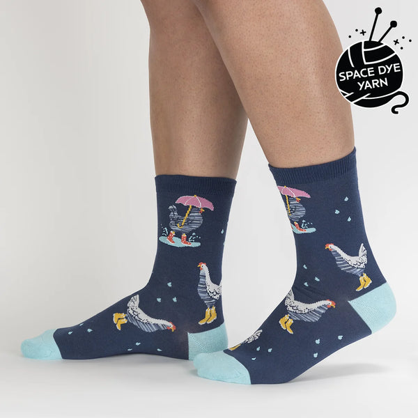 Chicken Little Fowl Weather Days Socks