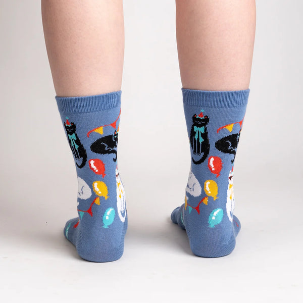 A Purr-fect Paw-ty Day Crew Socks