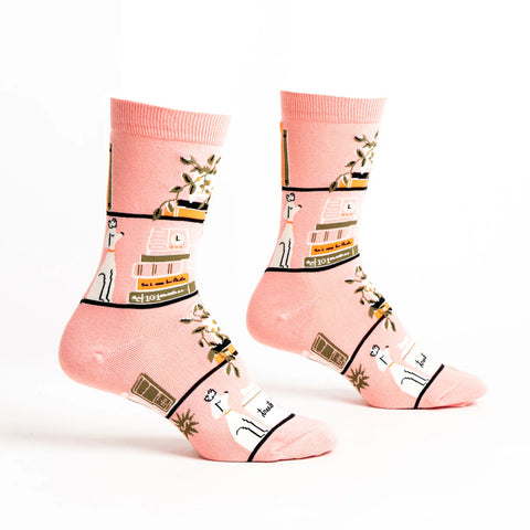 A Novel Idea Book Crew Socks