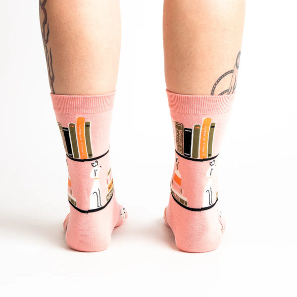 A Novel Idea Book Crew Socks