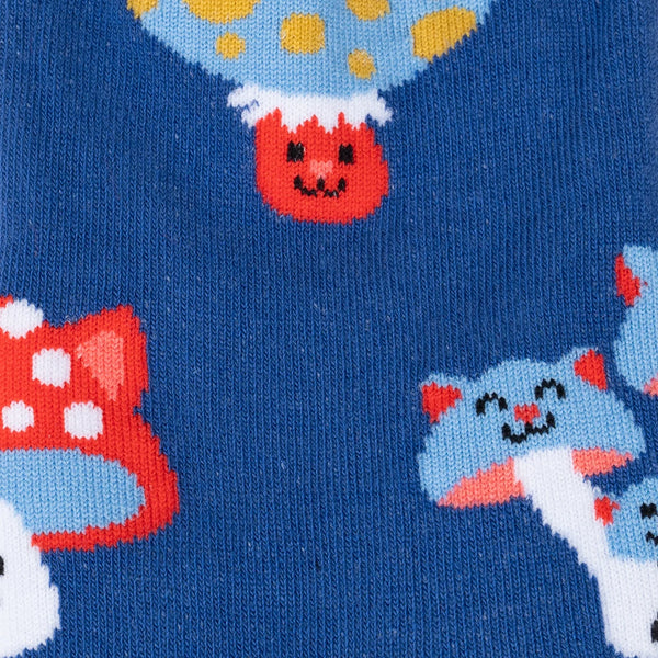 Meow-gical Mushroom Cats Crew Socks