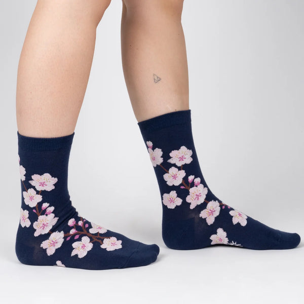 Cherry Blossom Crew Socks