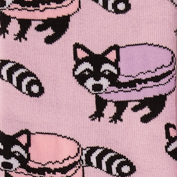 MacaRACCOON Crew Socks