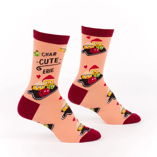 Char-CUTE-erie Cheesy Crew Socks