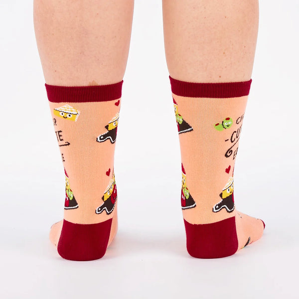 Char-CUTE-erie Cheesy Crew Socks
