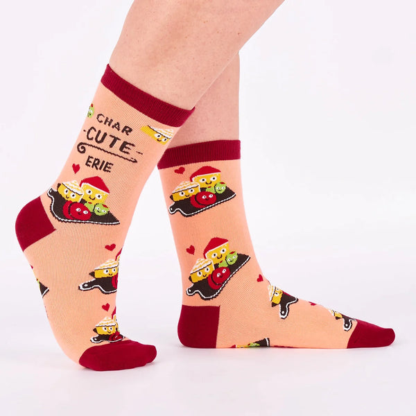 Char-CUTE-erie Cheesy Crew Socks
