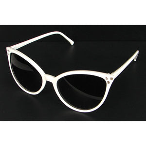 White Modern Cat Eye Sunglasses Cats Like Us