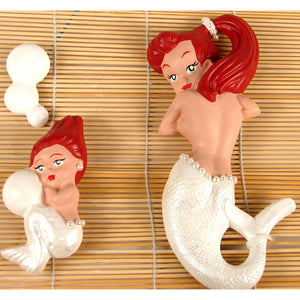 White Pearl Red Head Mermaid Cats Like Us