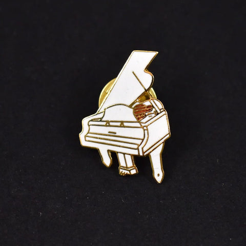 White Piano Tack Pin Cats Like Us