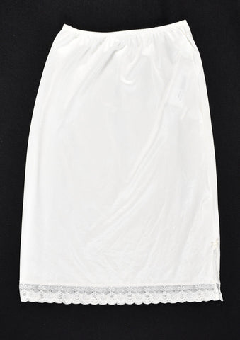 White Shell Lace Half Slip W22-28 Cats Like Us