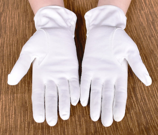 White Tiny Button Vintage Gloves Cats Like Us