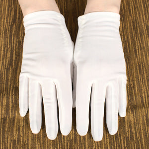 White Zig Zag Stitch Gloves Cats Like Us