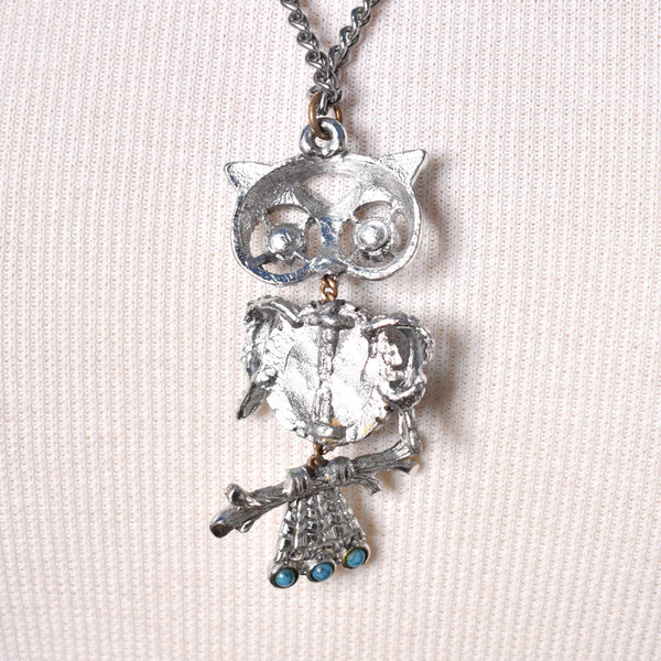 Wise Owl Dangling Necklace Cats Like Us