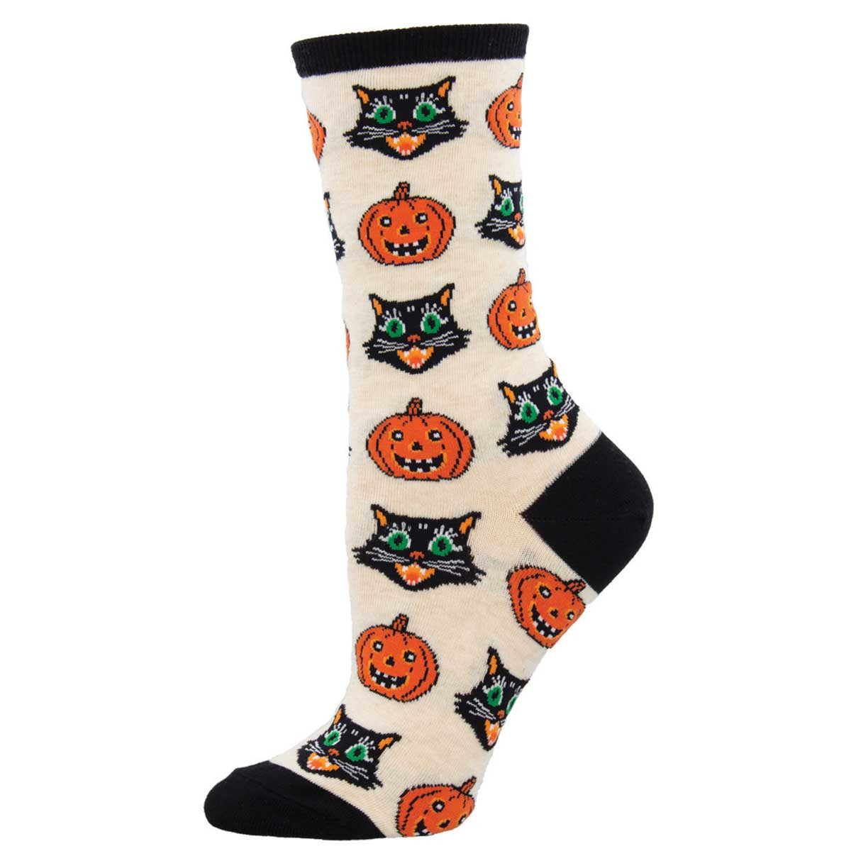 Womens Vintage Halloween Socks Cats Like Us