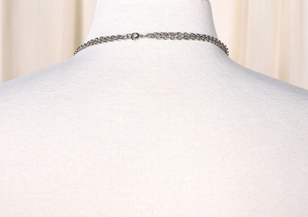 Xtra Long Silver Chain Necklace Cats Like Us