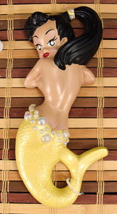 Yellow Black Haired Mermaid Set Cats Like Us