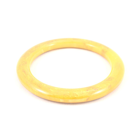 Yellow Marbled Bakelite Bangle Cats Like Us