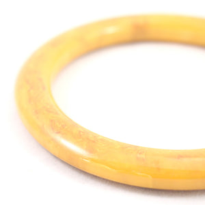 Yellow Marbled Bakelite Bangle Cats Like Us