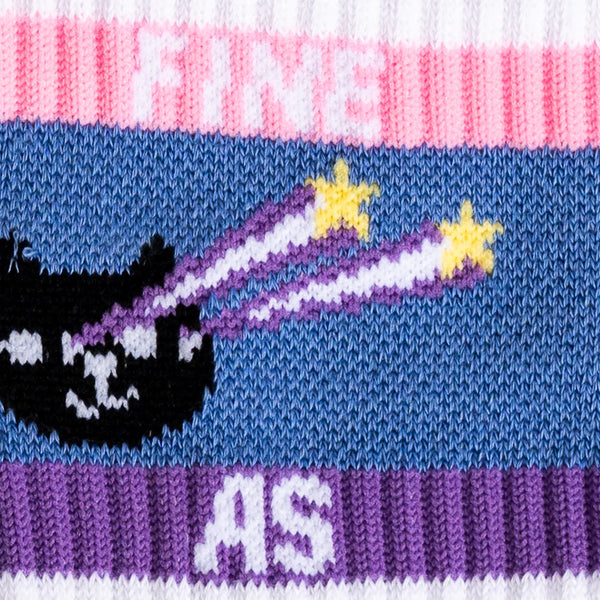 Feline Fine as Hell Crew Socks